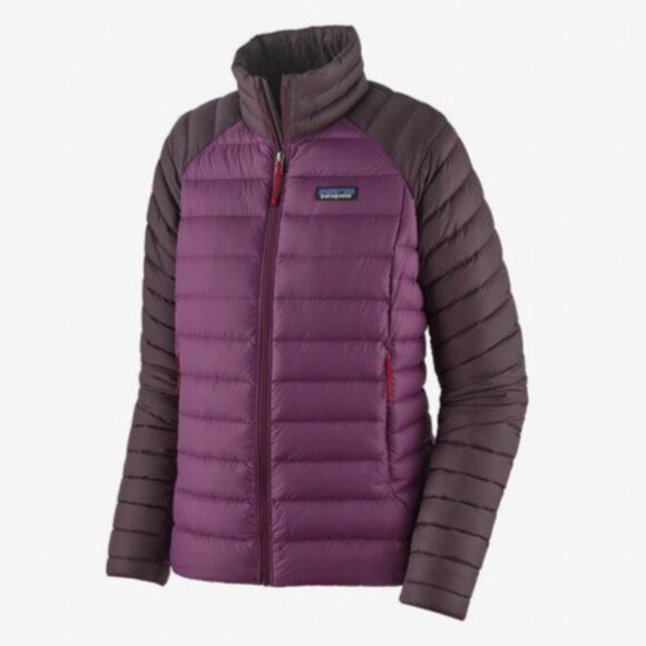 Patagonia Jackets & Blazers - NEW $279 Patagonia Womens Down Sweater 2XL Night Plum Full Zip Coat Jacket 84684